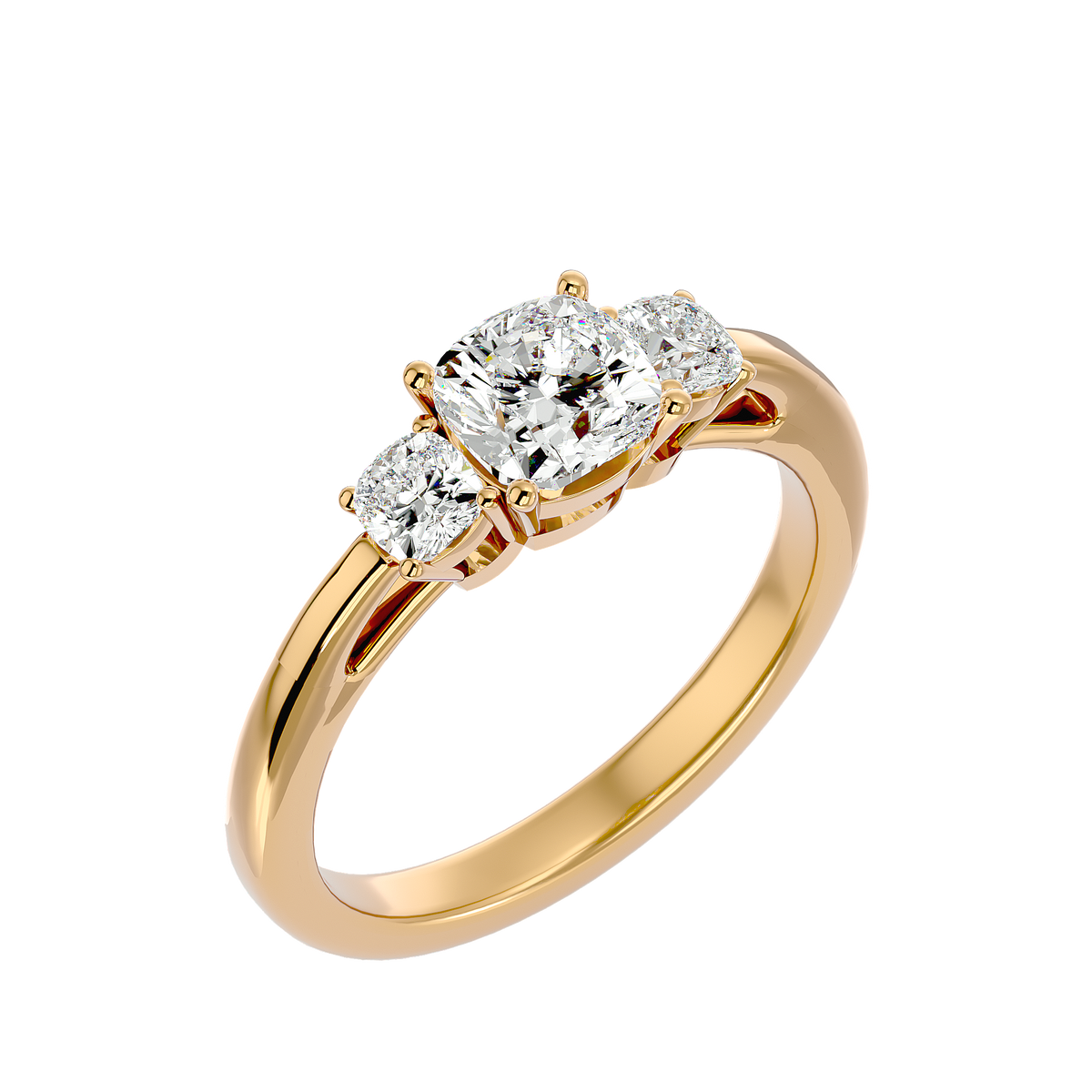 Bernice Three  Stone Ring
