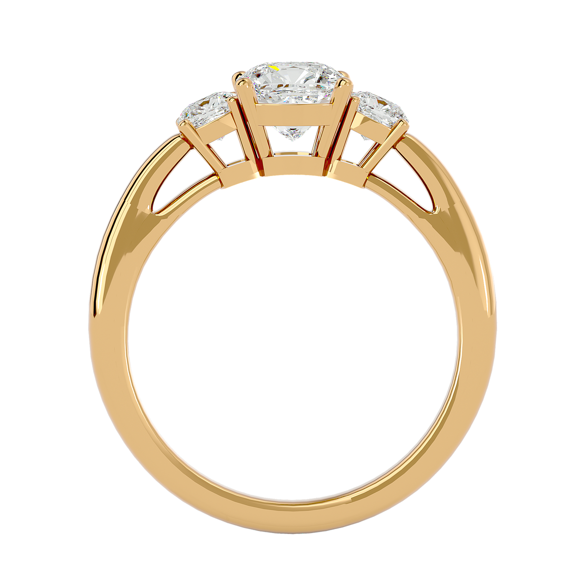 Bernice Three  Stone Ring