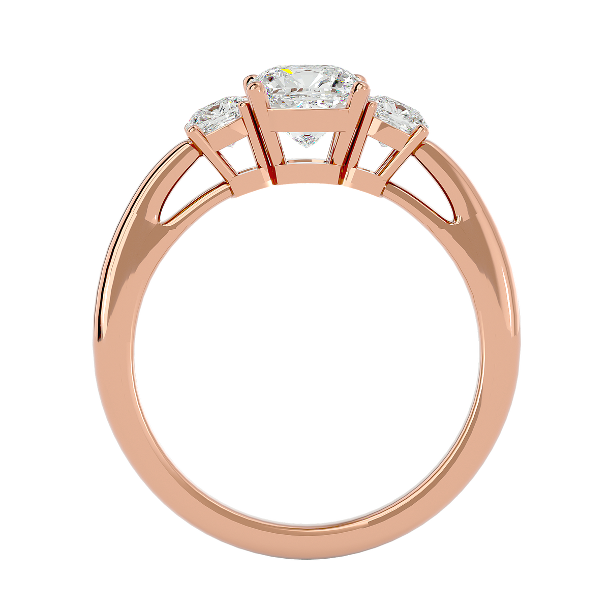 Bernice Three  Stone Ring