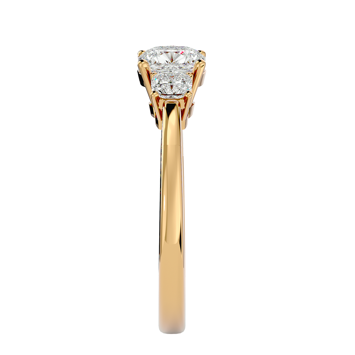Bernice Three  Stone Ring