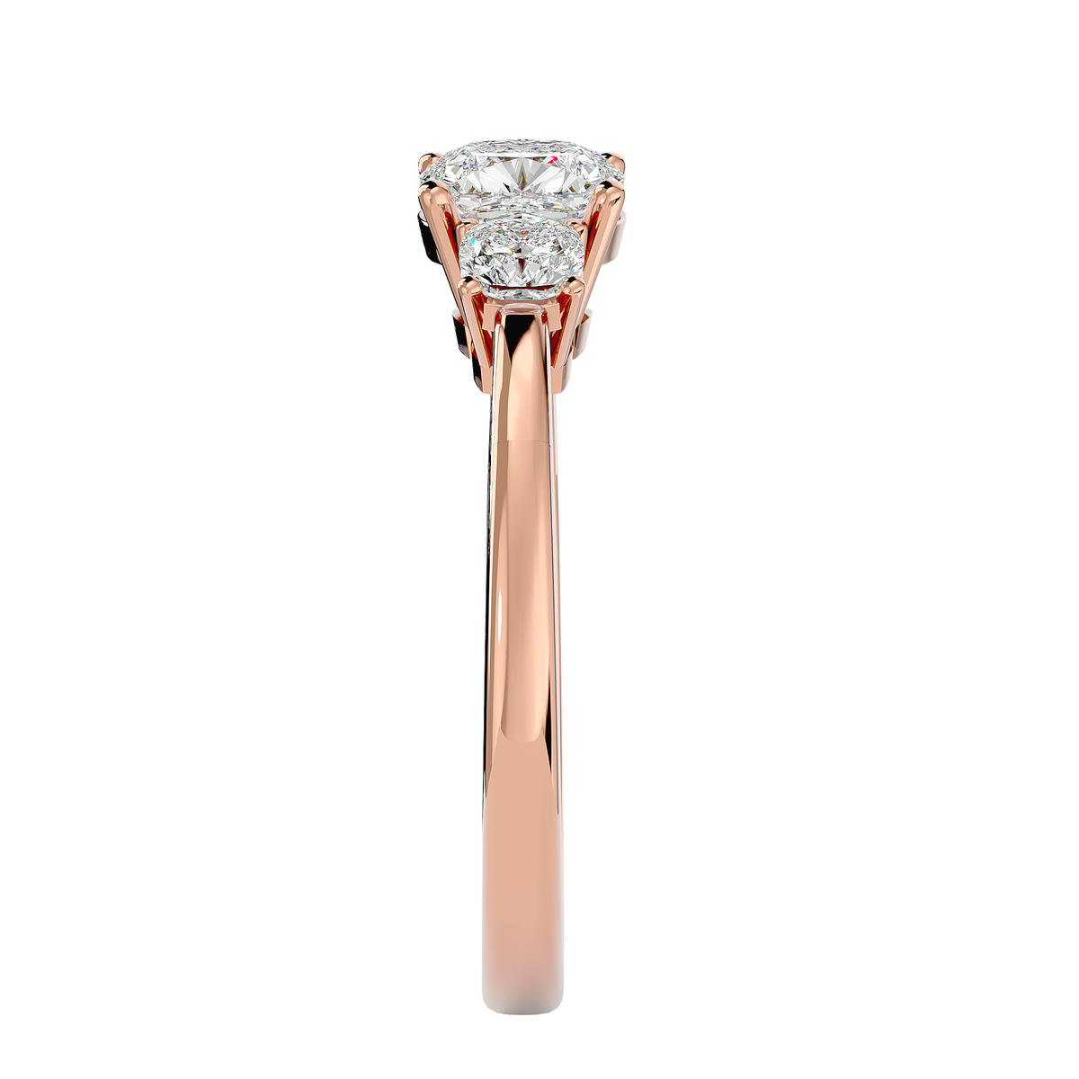 Bernice Three  Stone Ring