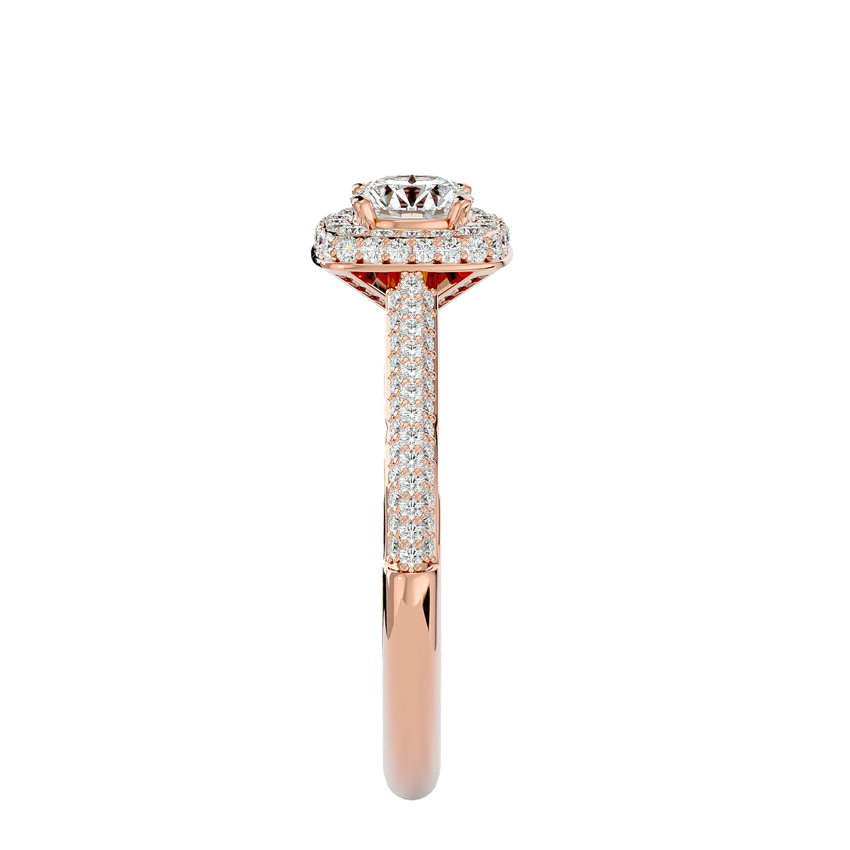 Christiana Solitaire Halo Ring