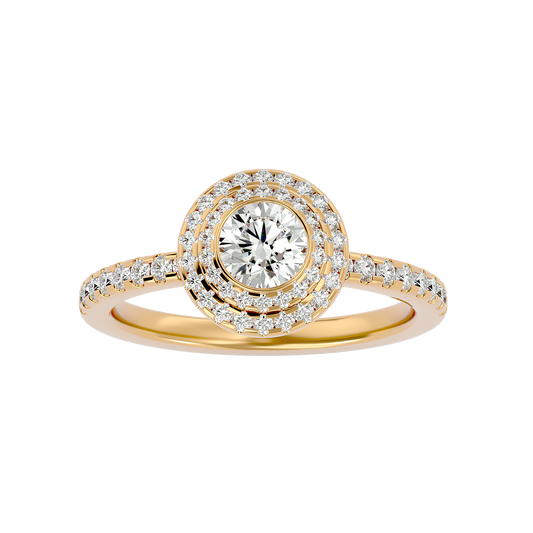 Ariel Solitaire Halo Ring