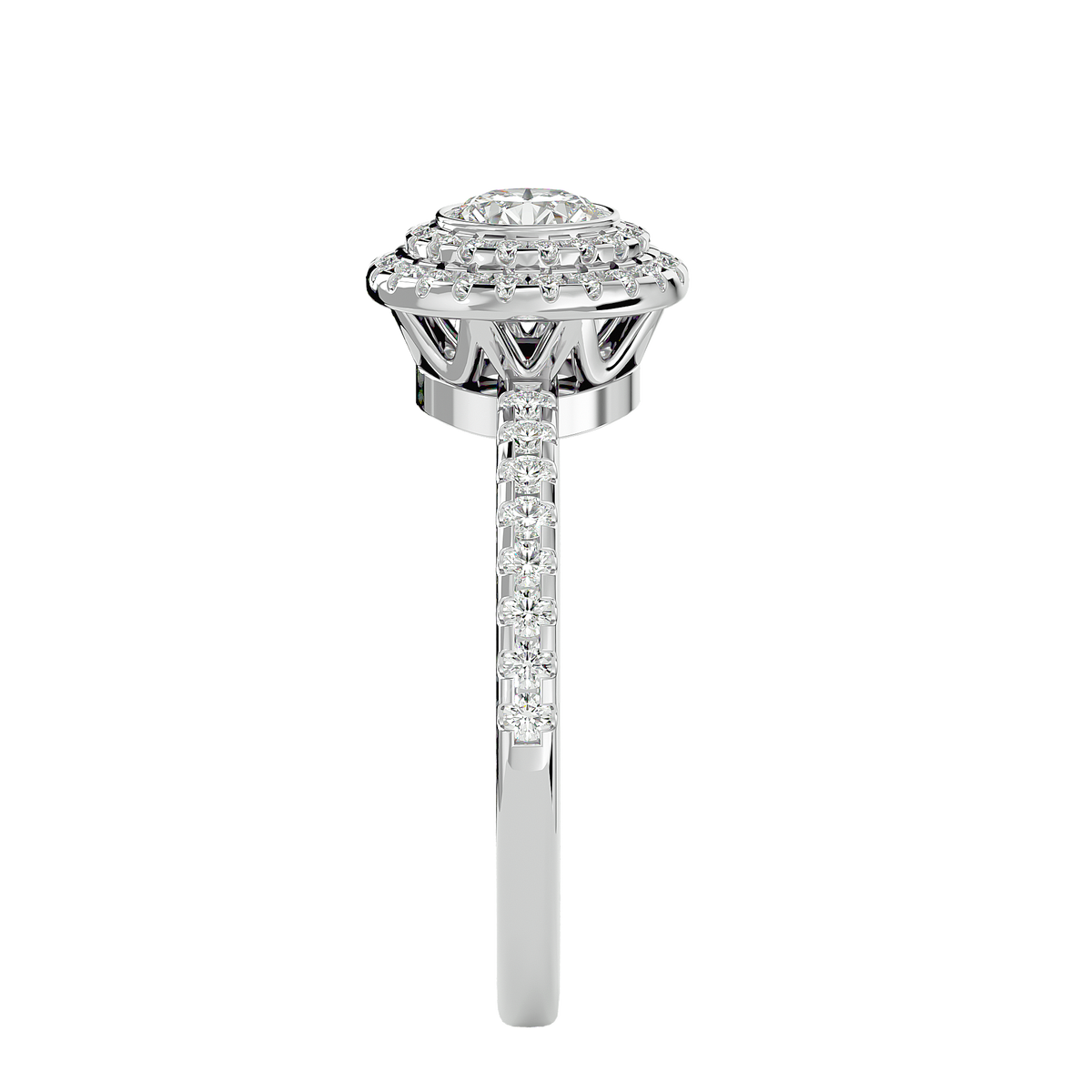 Ariel Solitaire Halo Ring