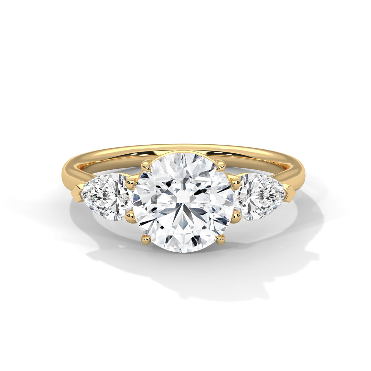 Evangeline Three Stone Ring