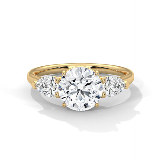 Evangeline Three Stone Ring