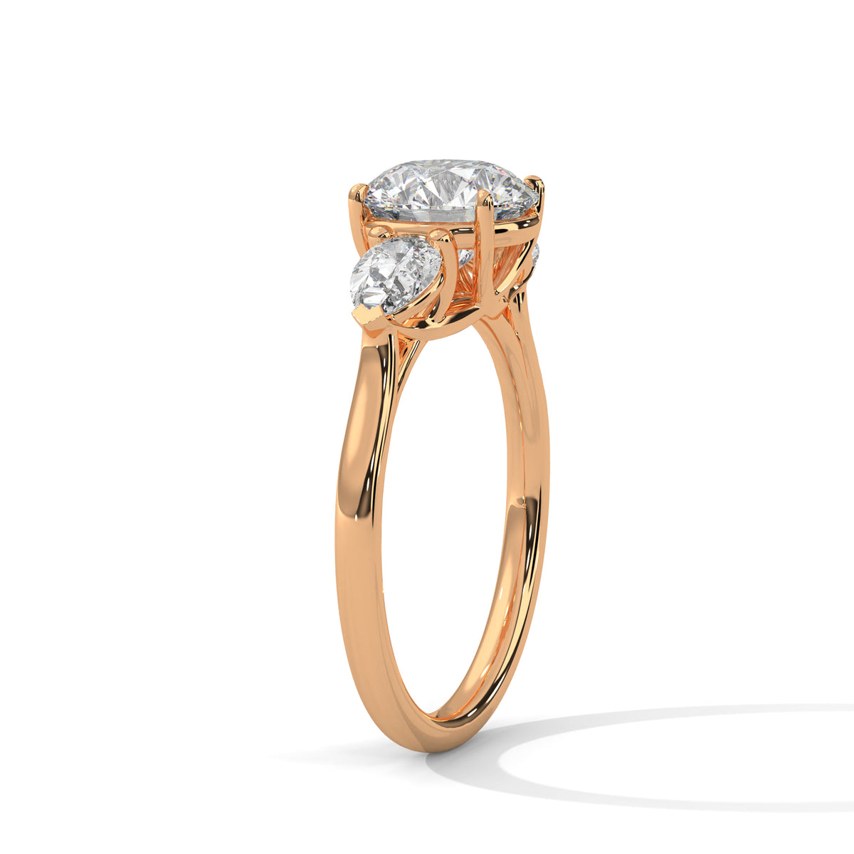 Evangeline Three Stone Ring