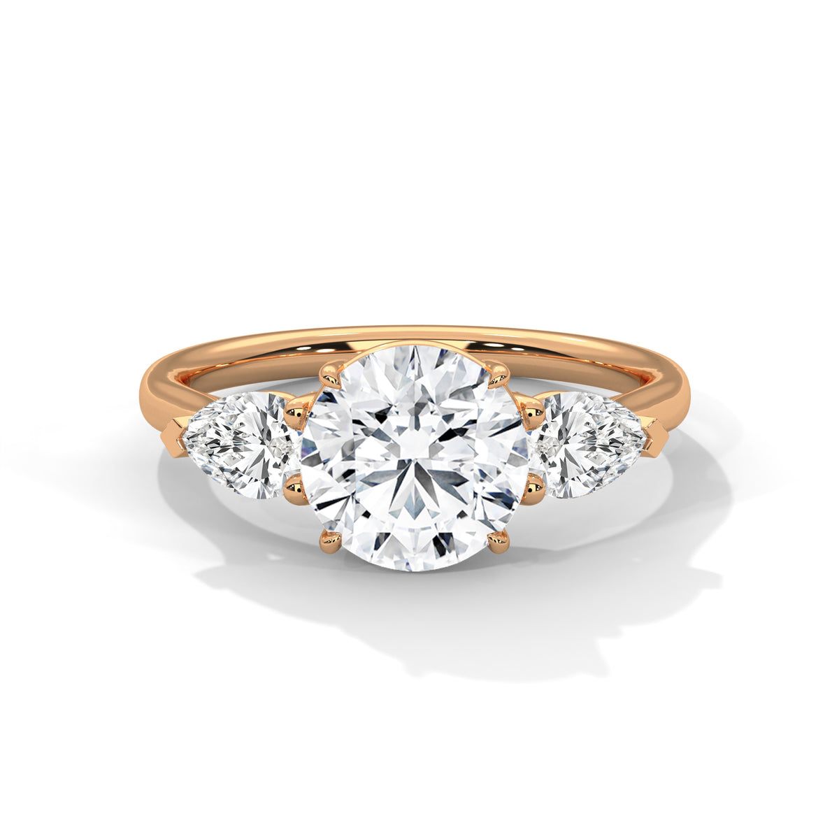 Evangeline Three Stone Ring