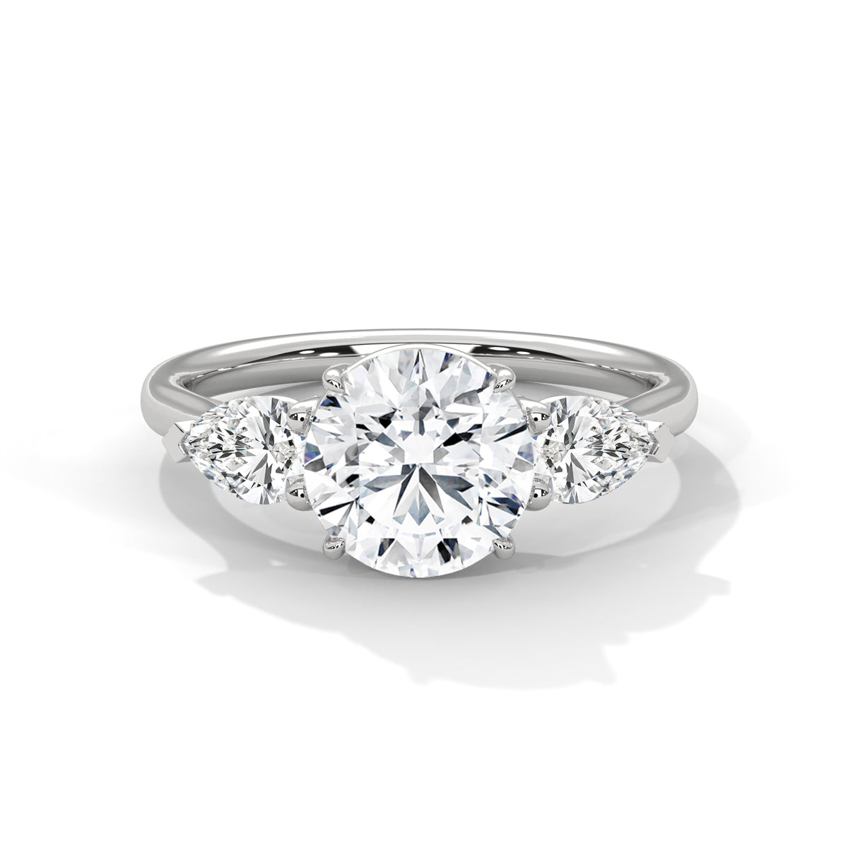 Evangeline Three Stone Ring