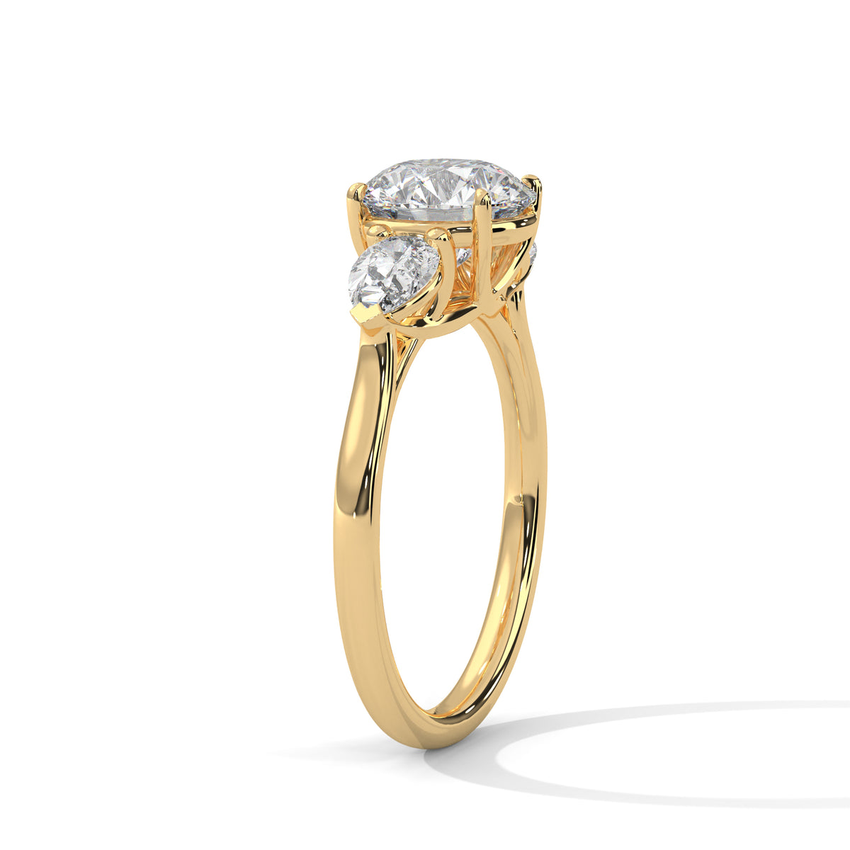 Evangeline Three Stone Ring