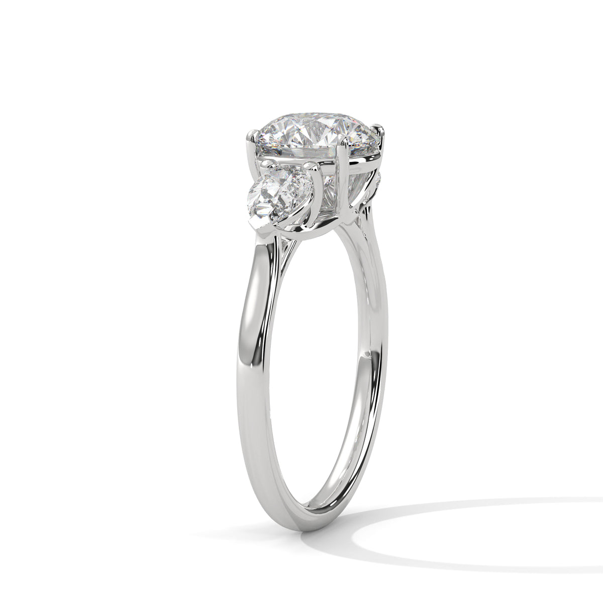 Evangeline Three Stone Ring