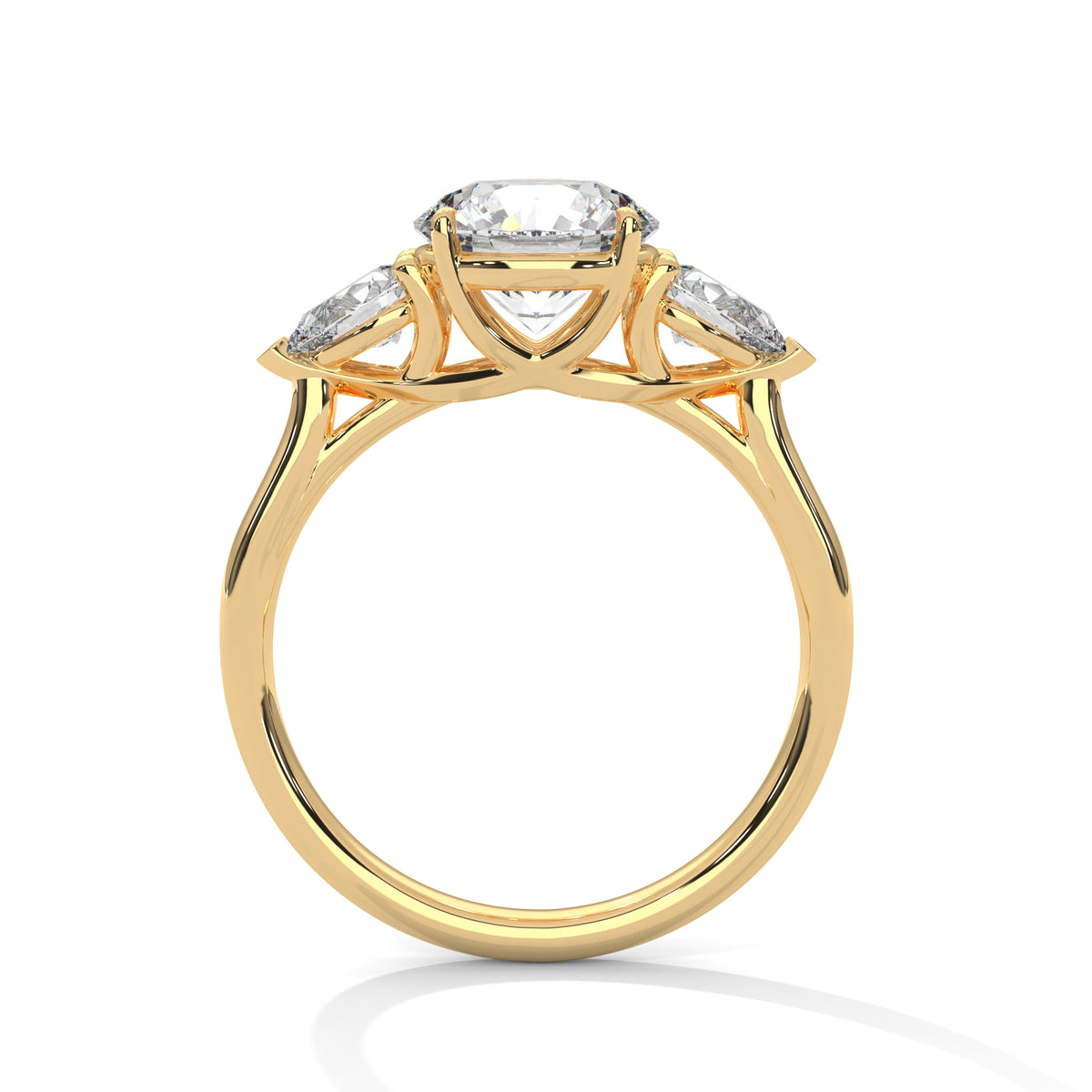 Evangeline Three Stone Ring