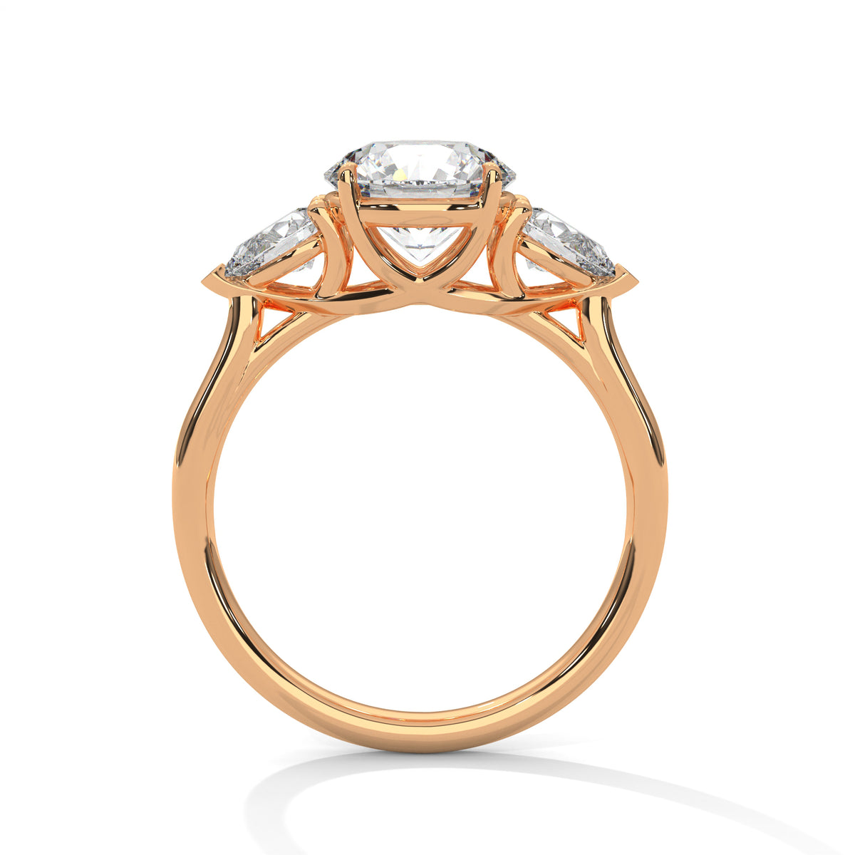 Evangeline Three Stone Ring