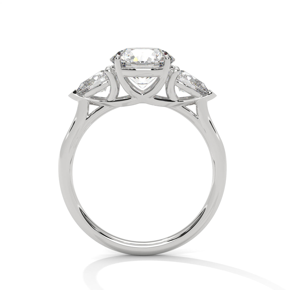 Evangeline Three Stone Ring