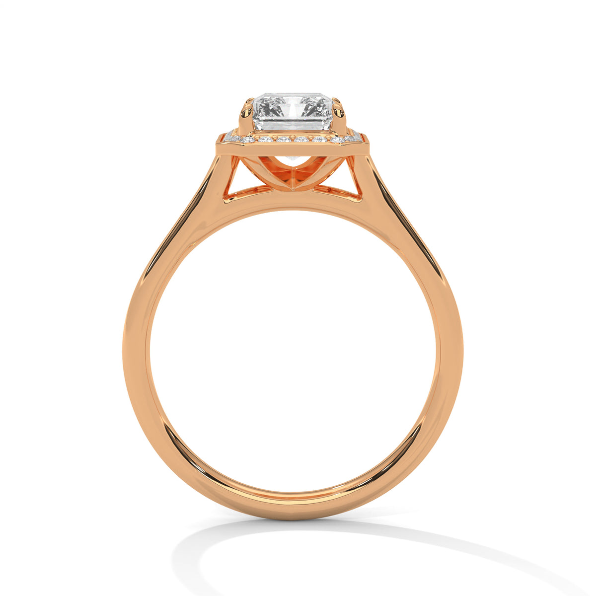 Meredith Solitaire Halo Ring