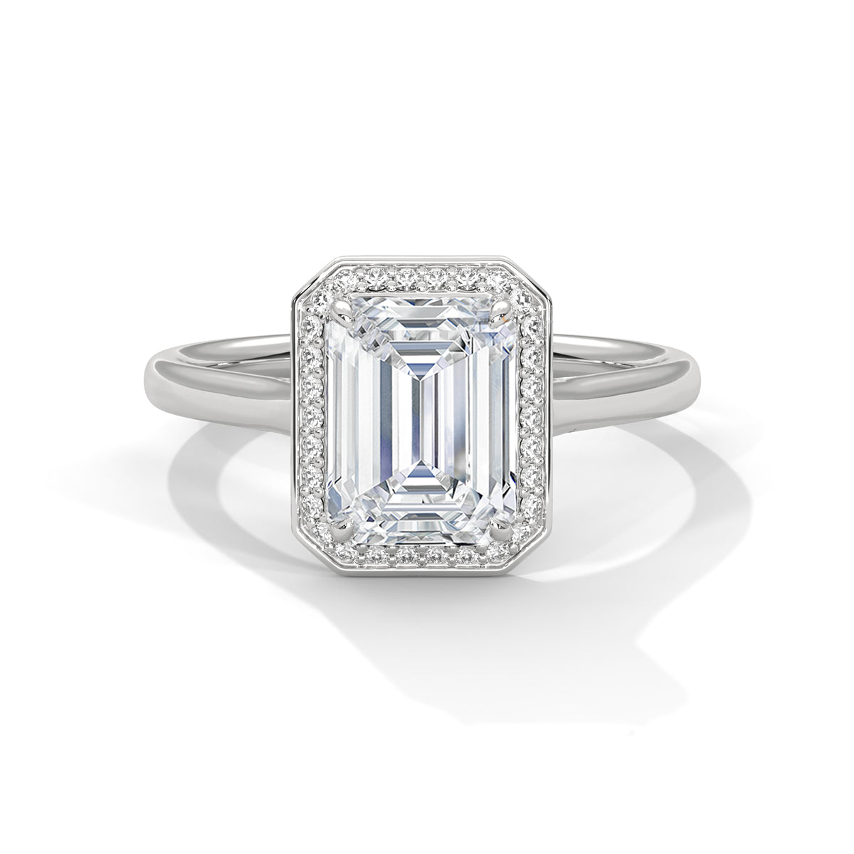 Meredith Solitaire Halo Ring