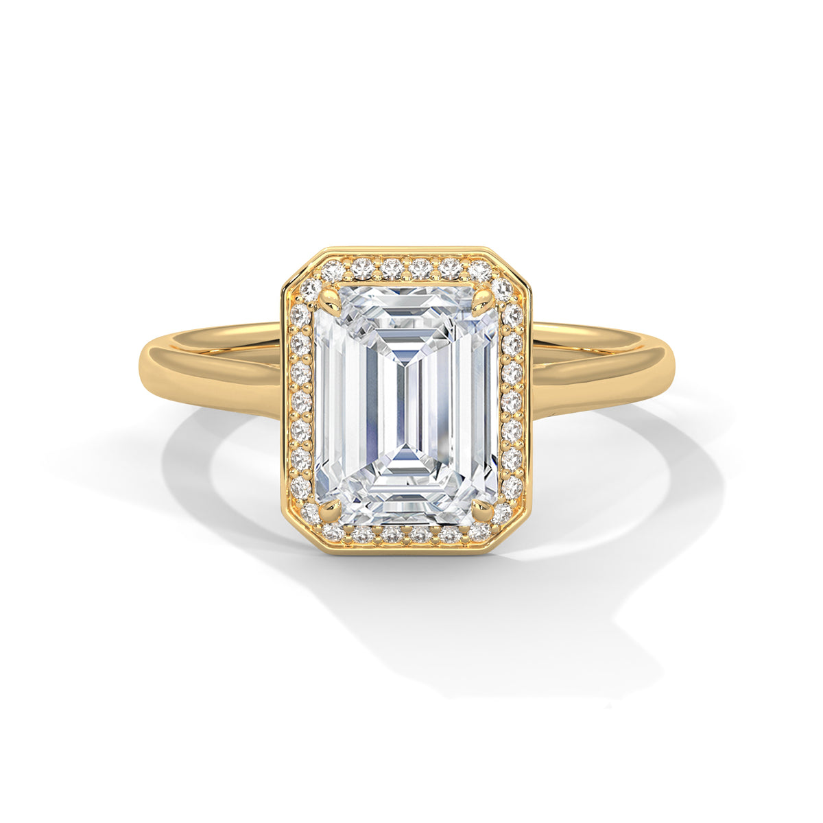 Meredith Solitaire Halo Ring