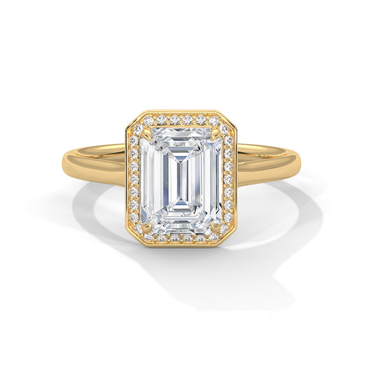 Meredith Solitaire Halo Ring