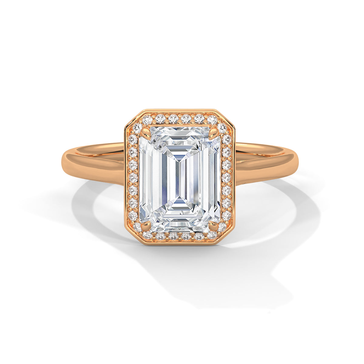 Meredith Solitaire Halo Ring