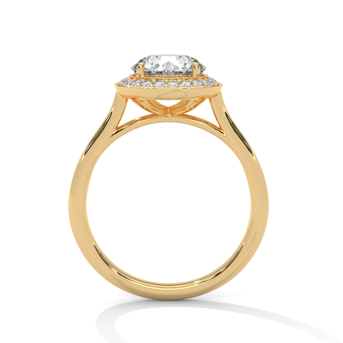 Verity Solitaire Halo Ring