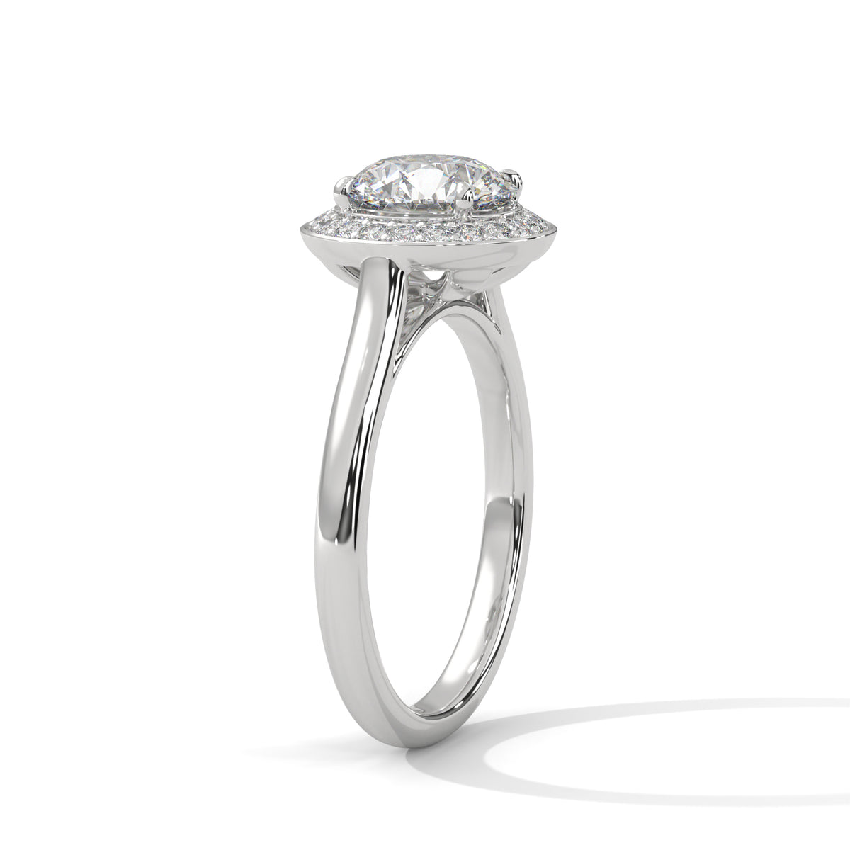 Verity Solitaire Halo Ring