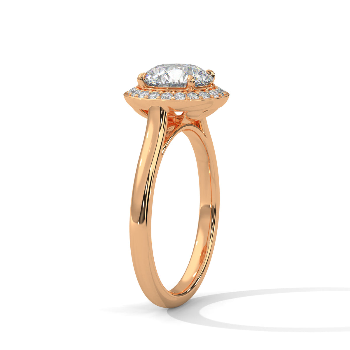 Verity Solitaire Halo Ring