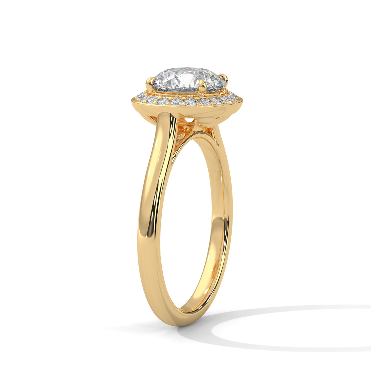 Verity Solitaire Halo Ring