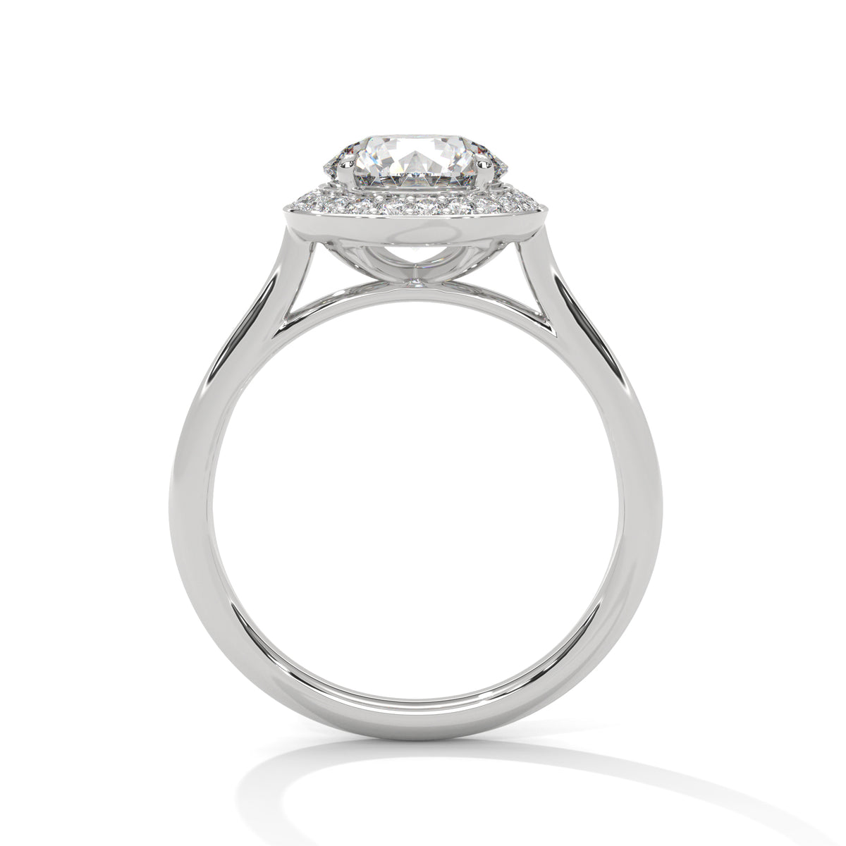 Verity Solitaire Halo Ring