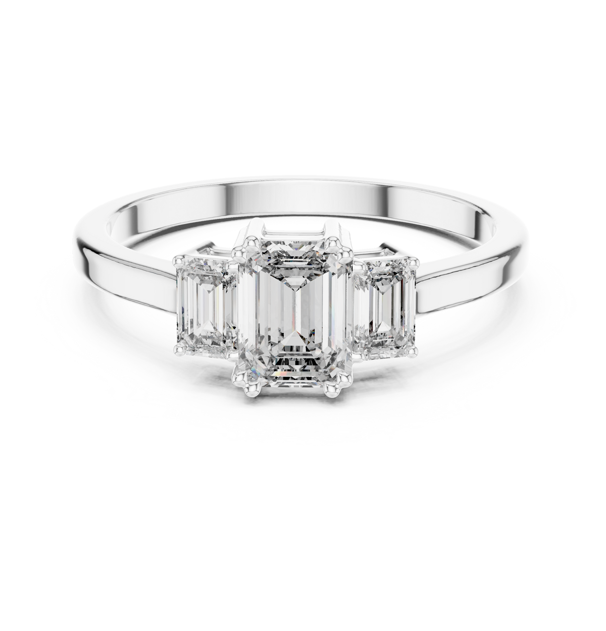 Silvia Three Stone Ring