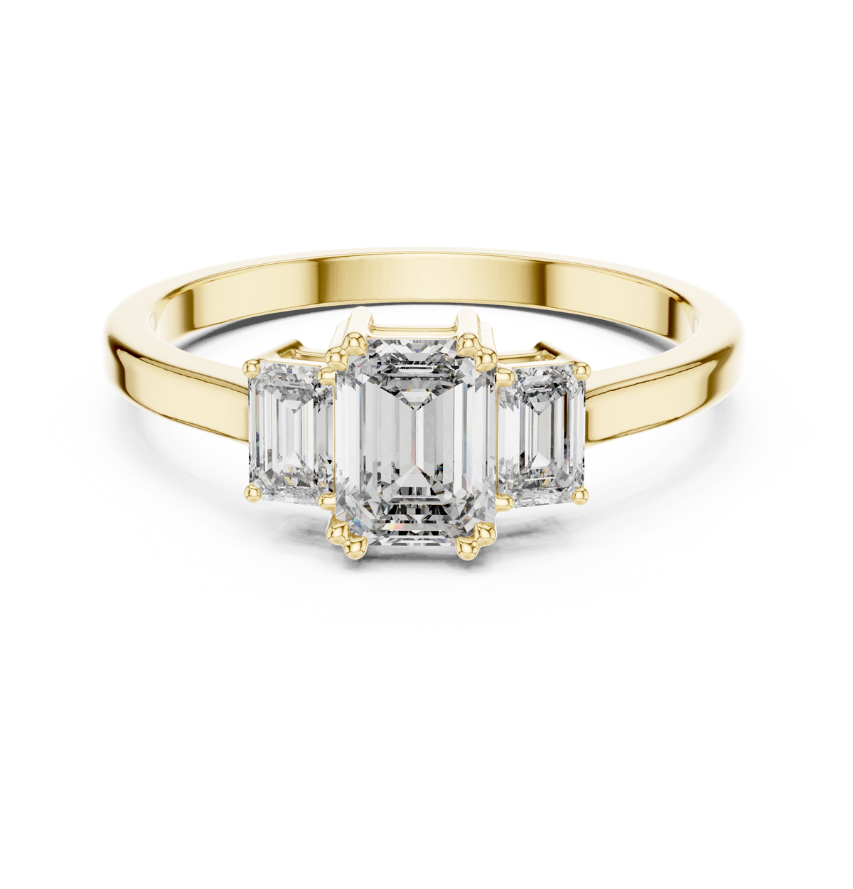 Silvia Three Stone Ring