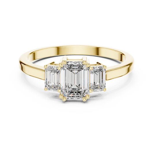 Silvia Three Stone Ring