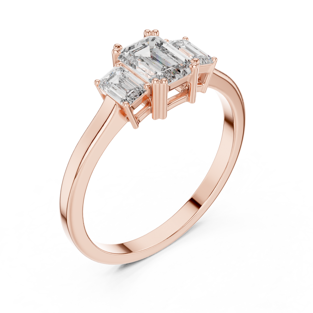Silvia Three Stone Ring