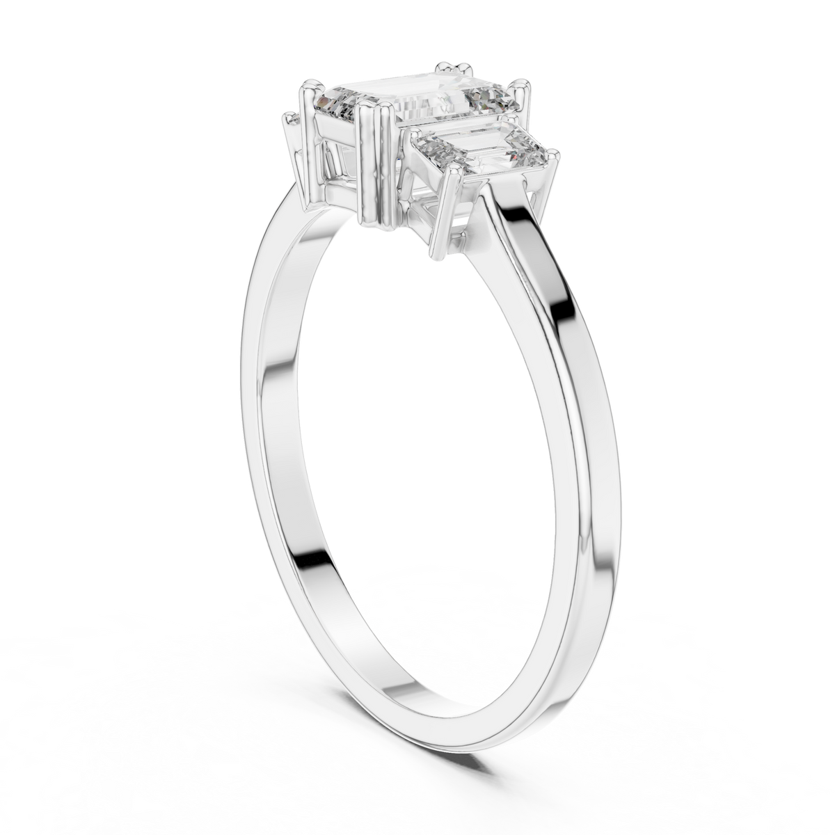 Silvia Three Stone Ring