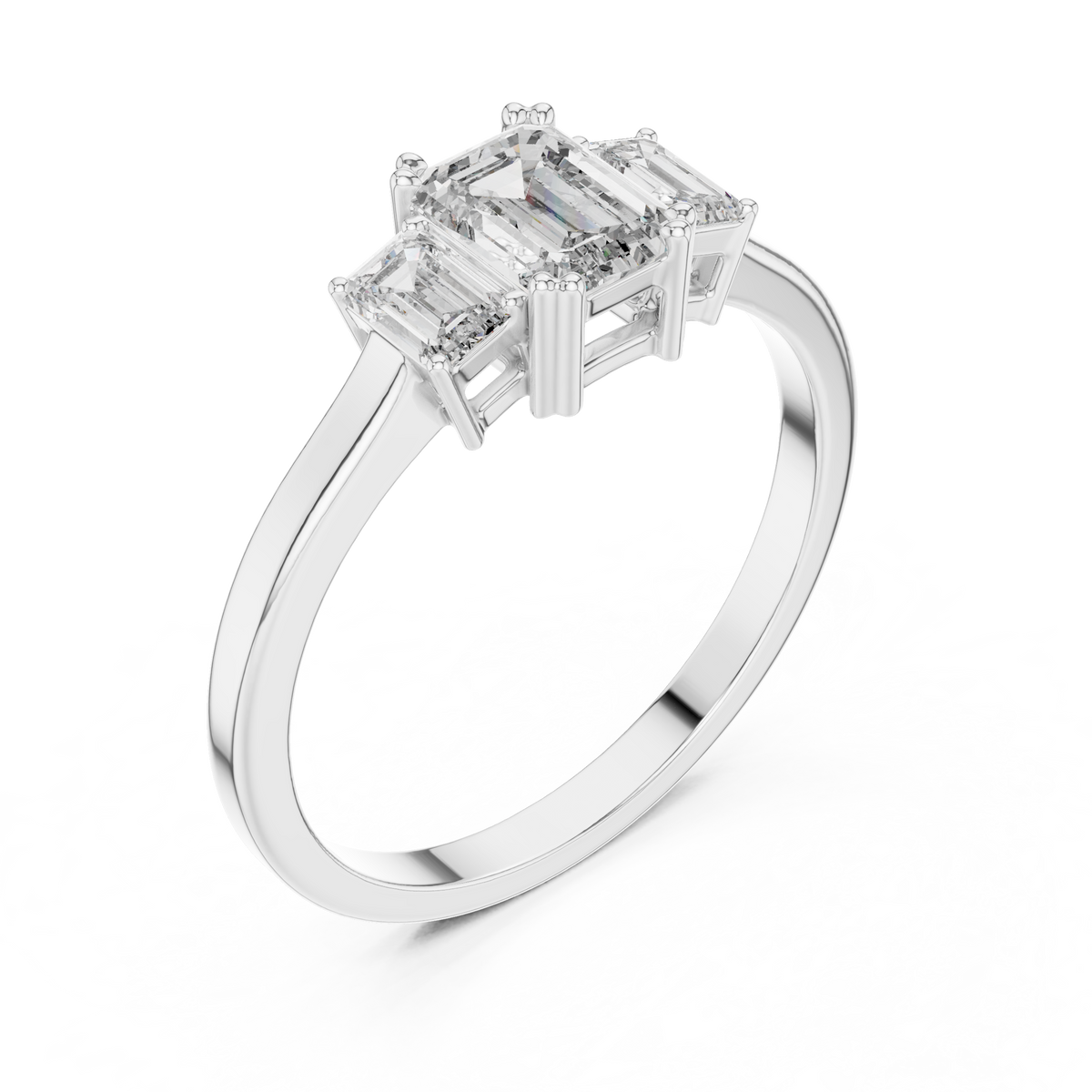 Silvia Three Stone Ring