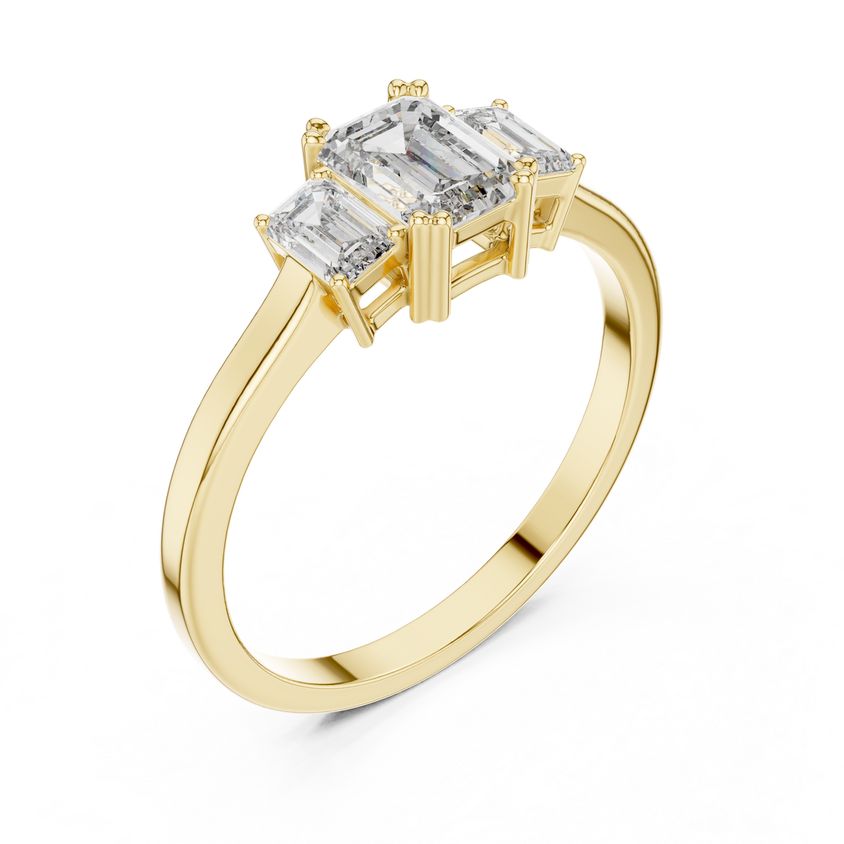 Silvia Three Stone Ring