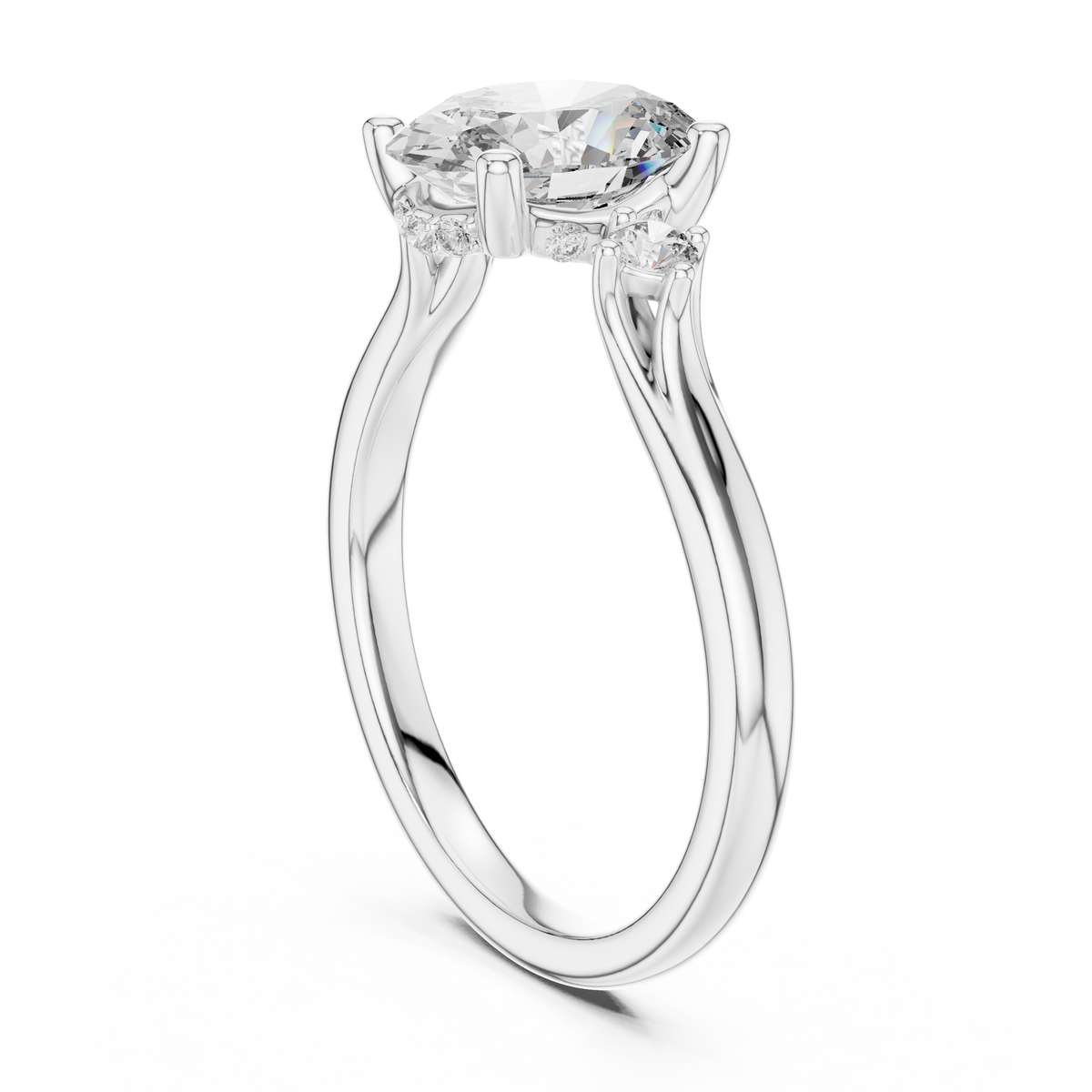 Violetta Three Stone Ring