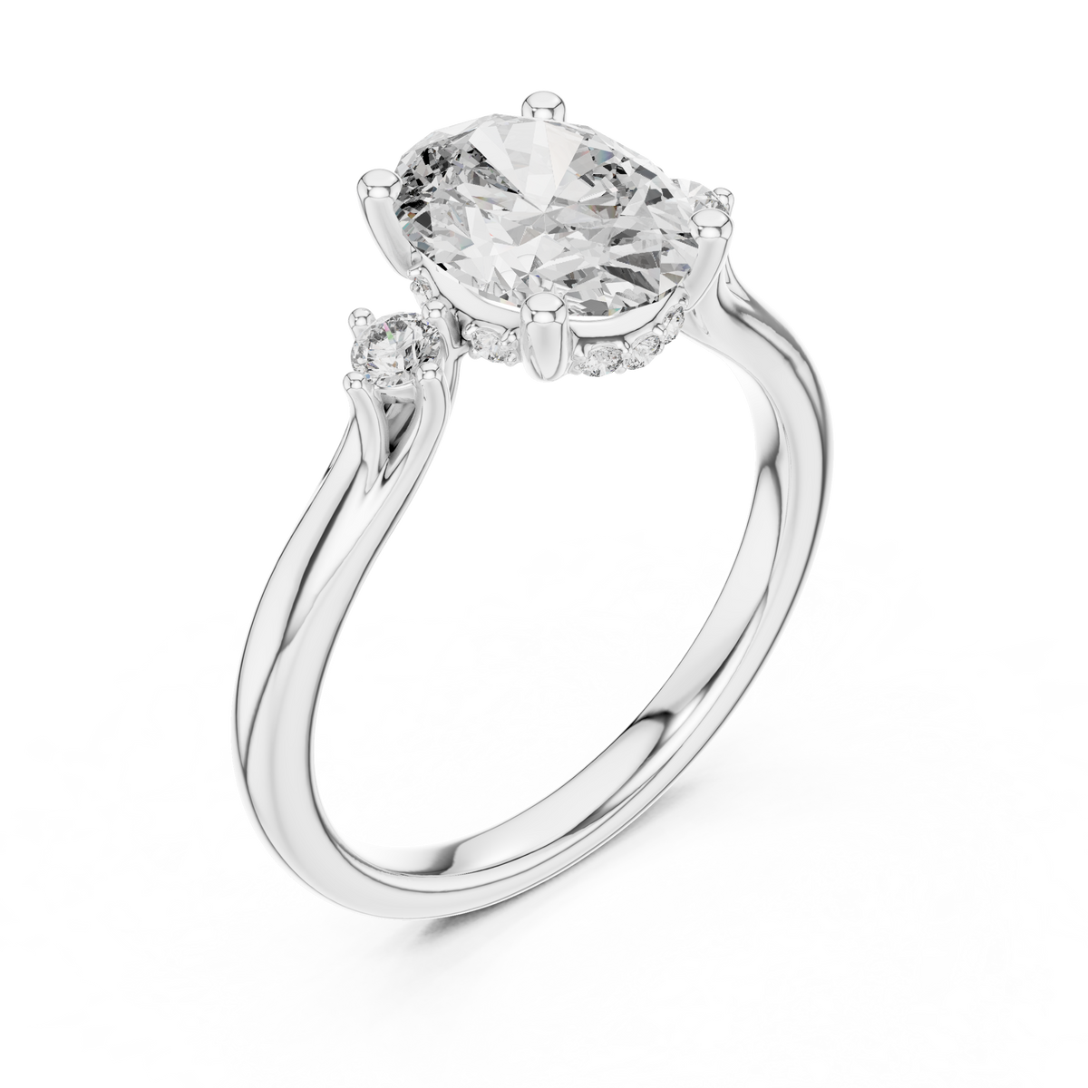 Violetta Three Stone Ring