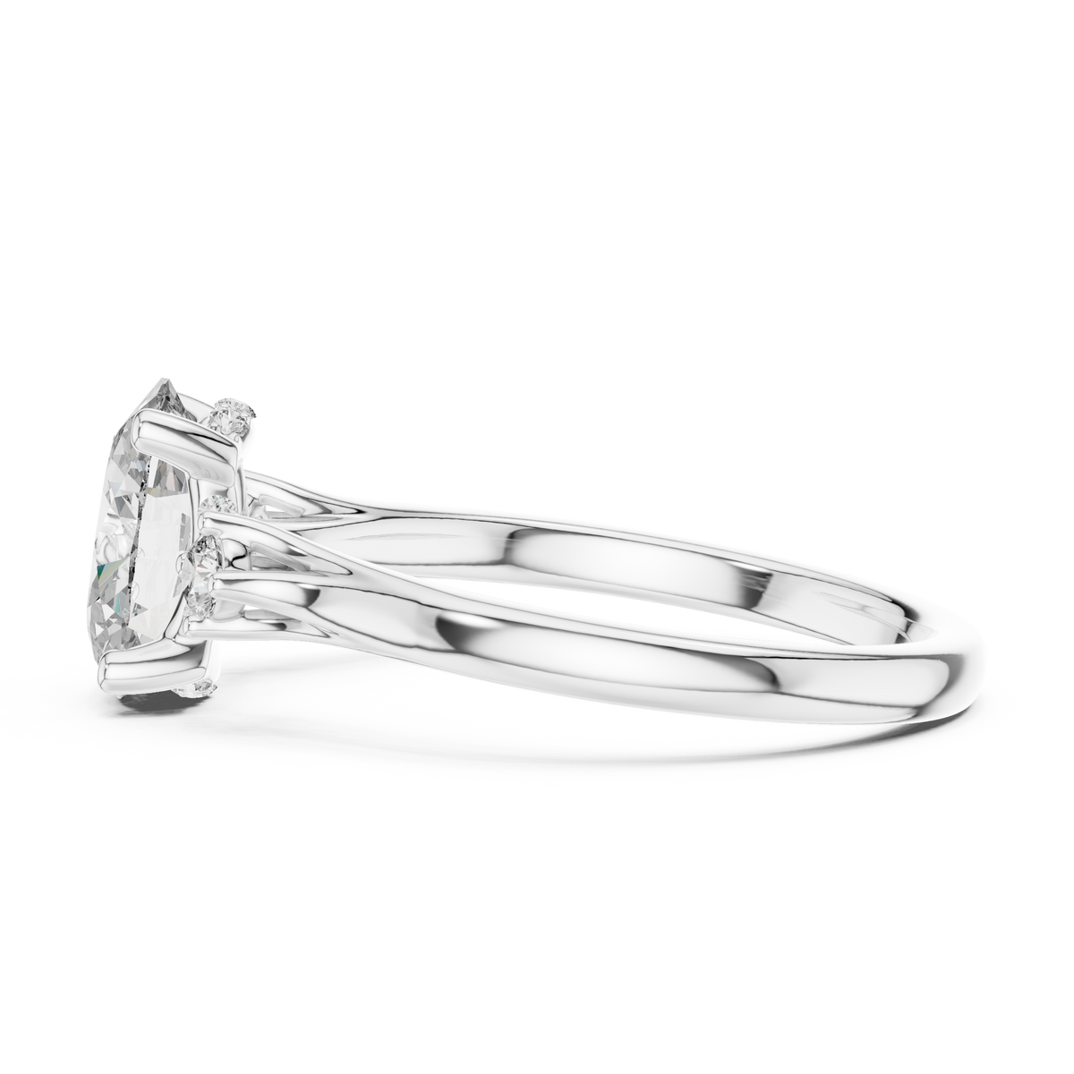 Violetta Three Stone Ring