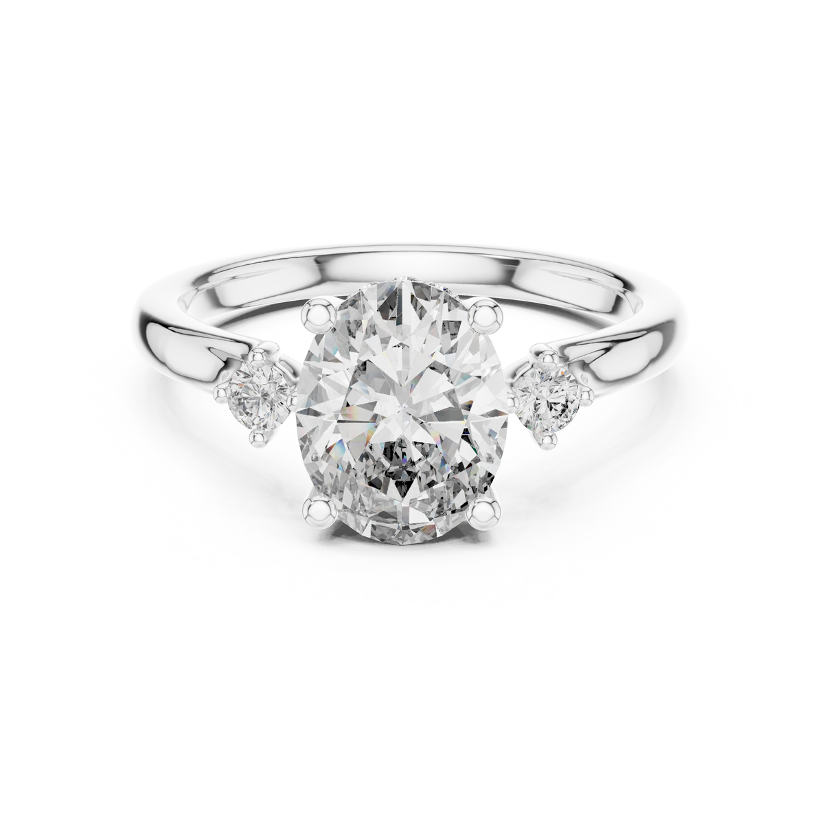 Violetta Three Stone Ring