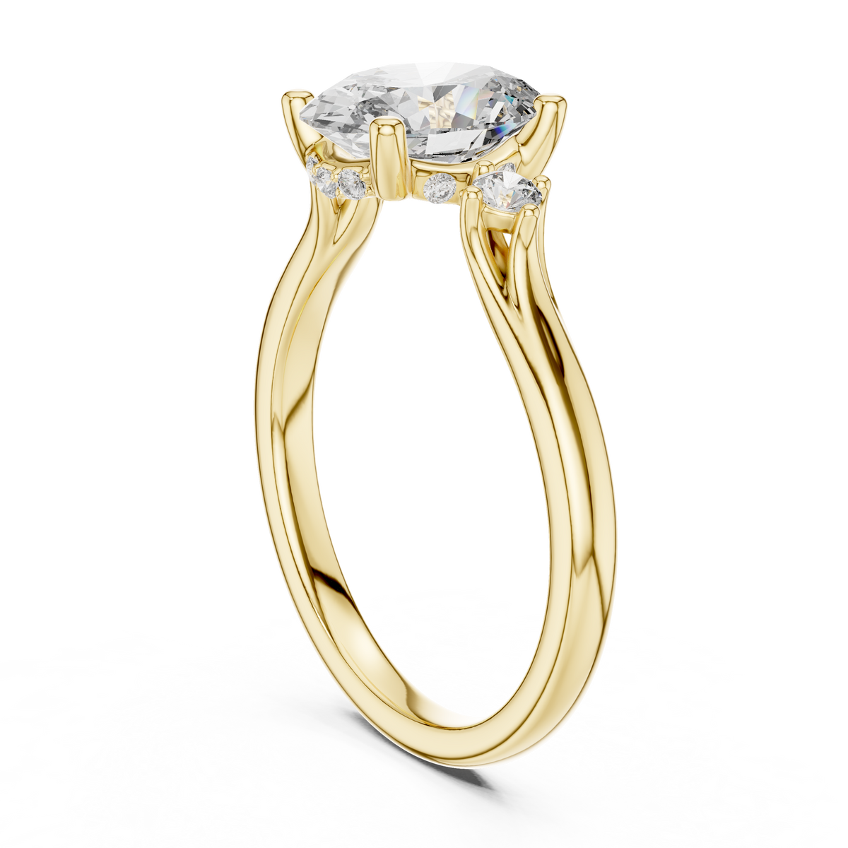 Violetta Three Stone Ring