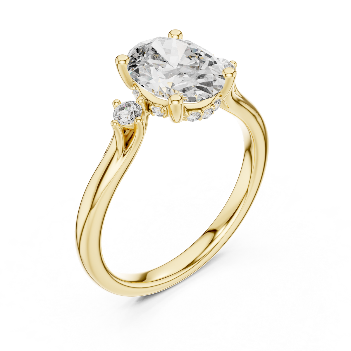Violetta Three Stone Ring