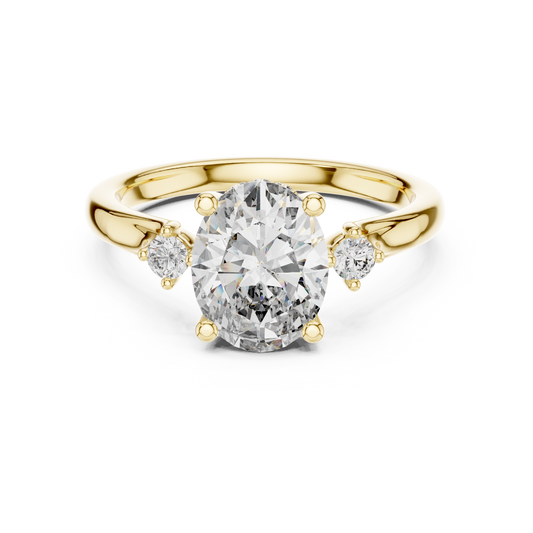 Violetta Three Stone Ring