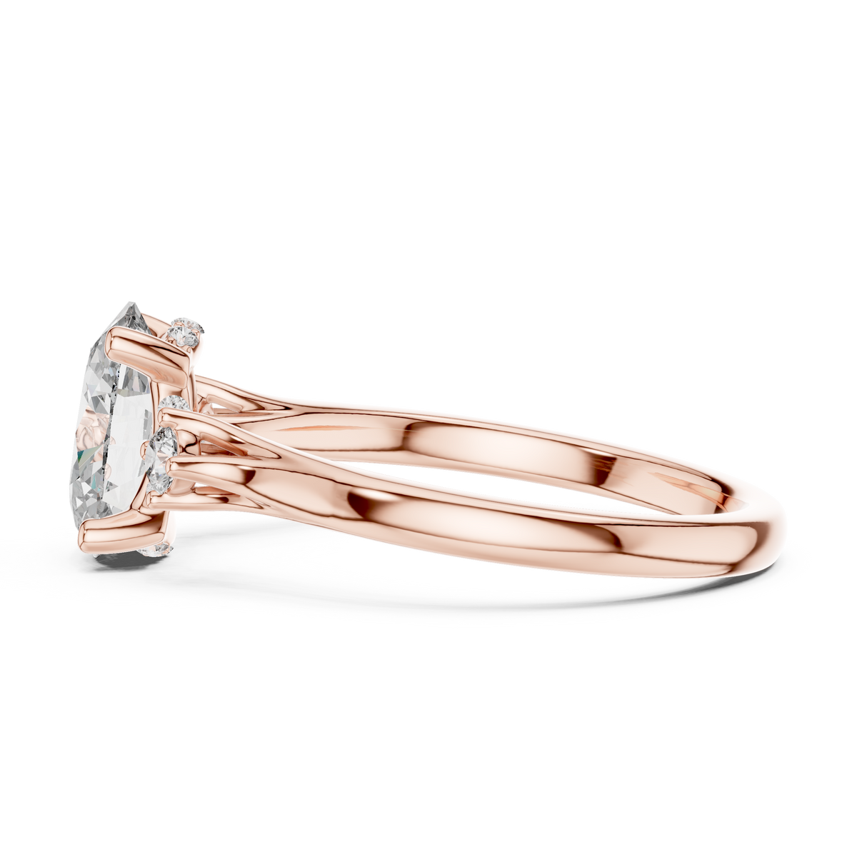 Violetta Three Stone Ring