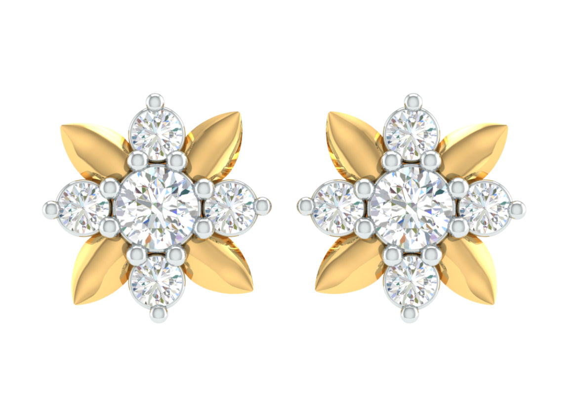 Flower Diamond Earring