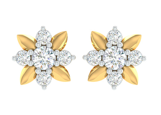 Flower Diamond Earring