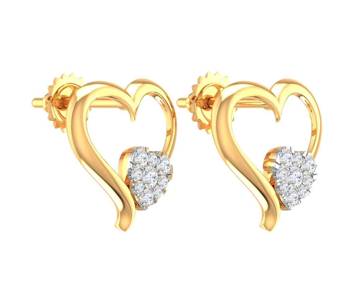 Heart Drop Earring