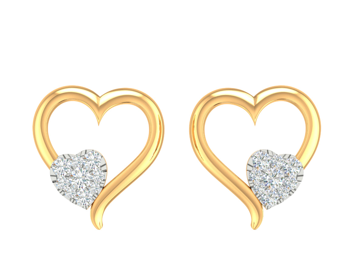 Heart Drop Earring