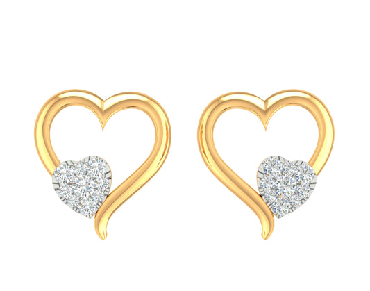 Heart Drop Earring