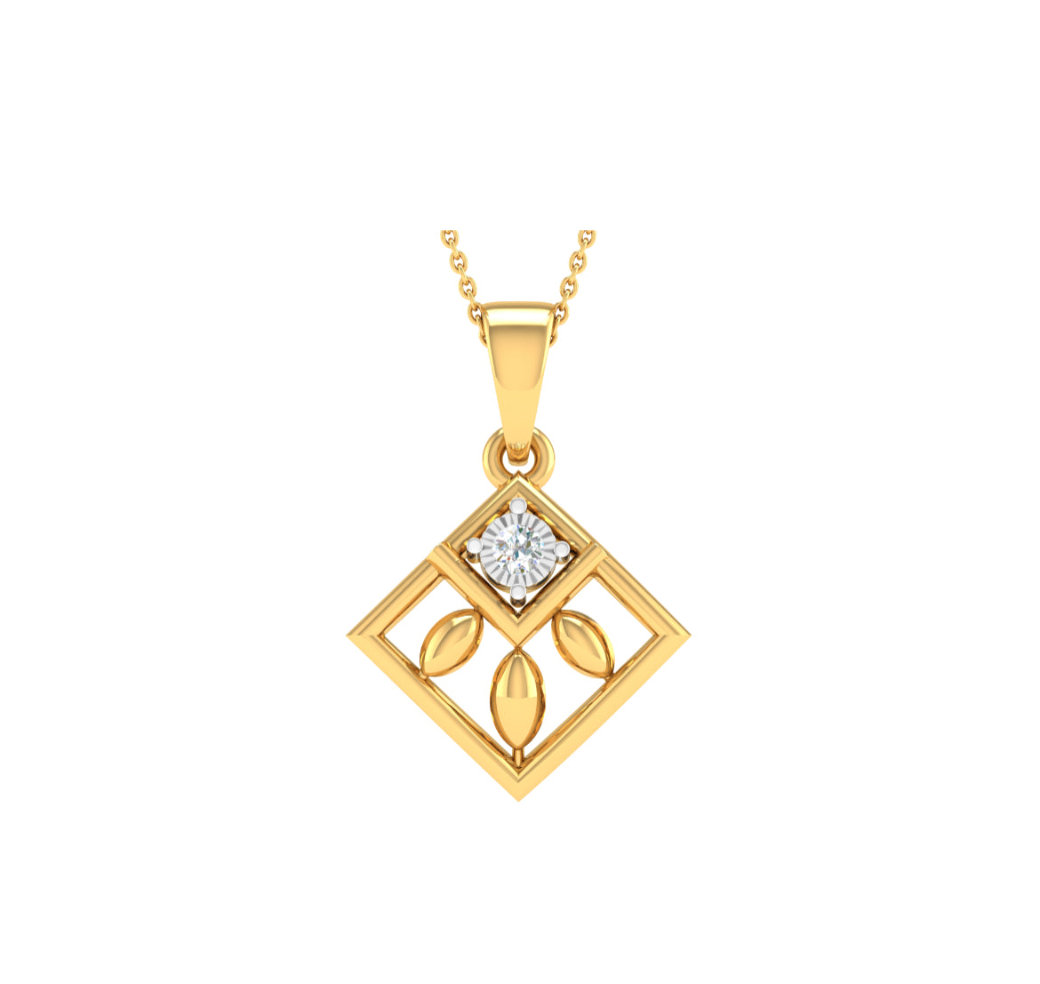 Ash Diamond Pendant