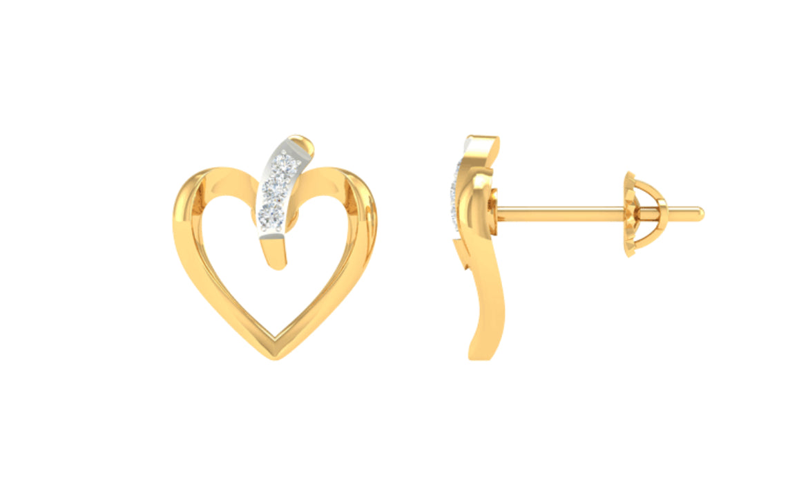 Bella Heart Earring